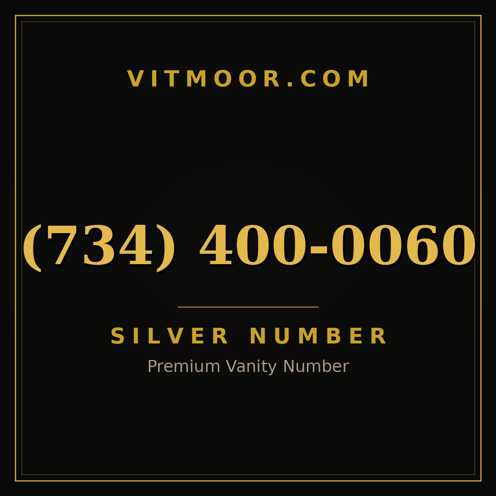 734 400-0060