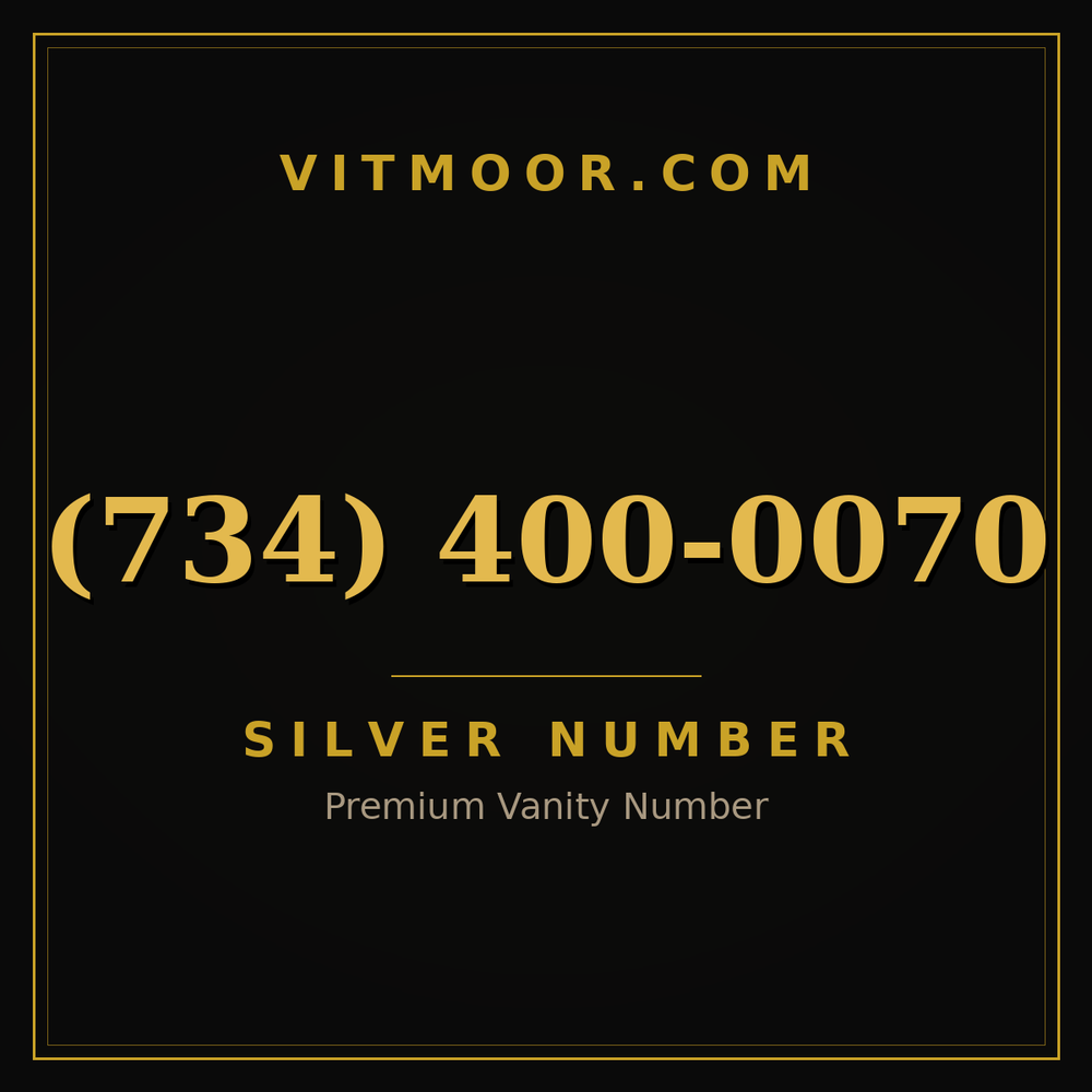 734 400-0070