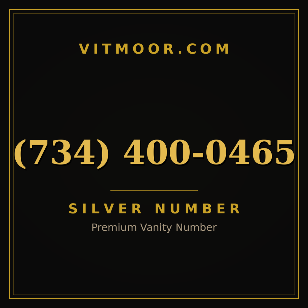 734 400-0465