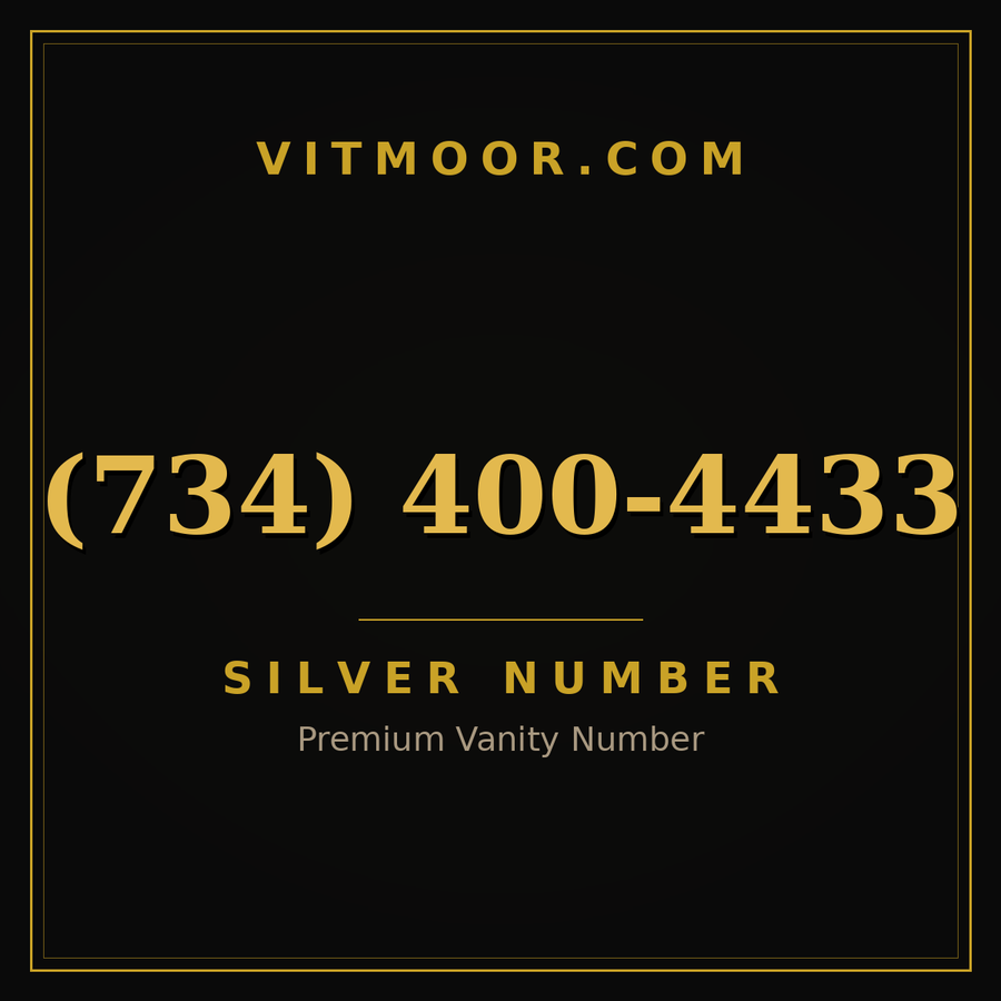 VITMOOR Silver premium number (734) 400-4433