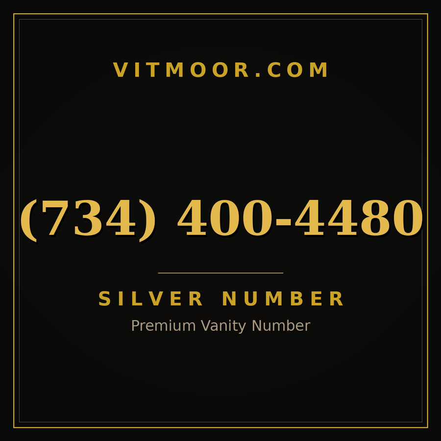 VITMOOR Silver premium number (734) 400-4480