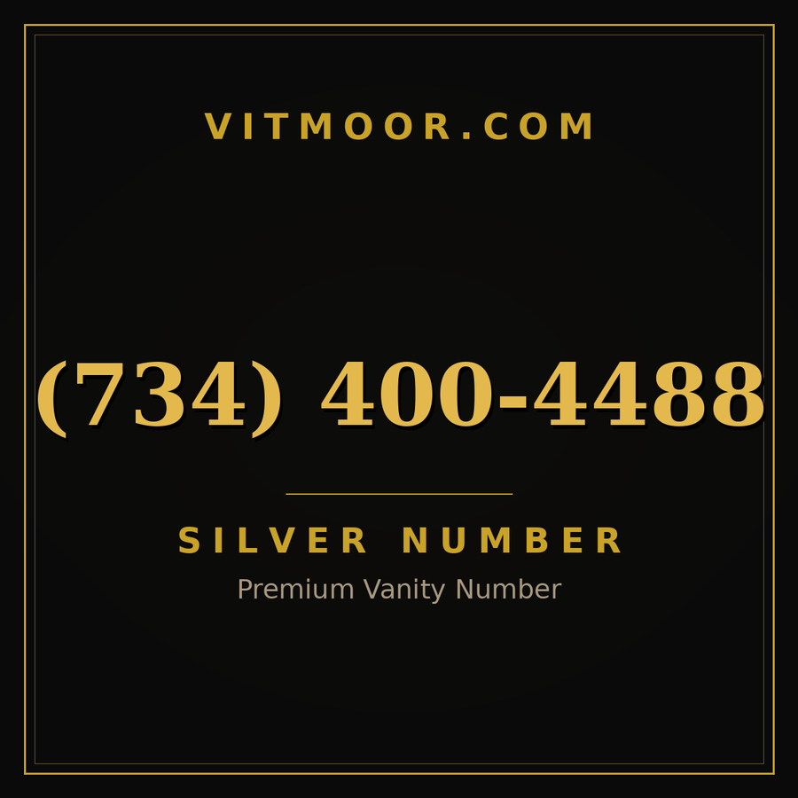 VITMOOR Silver premium number (734) 400-4488