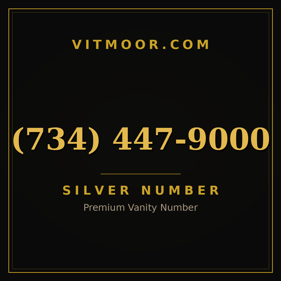 VITMOOR Silver premium number (734) 447-9000