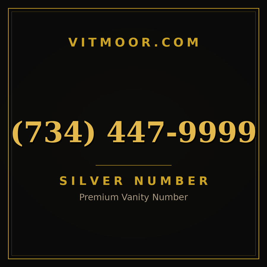 VITMOOR Silver premium number (734) 447-9999
