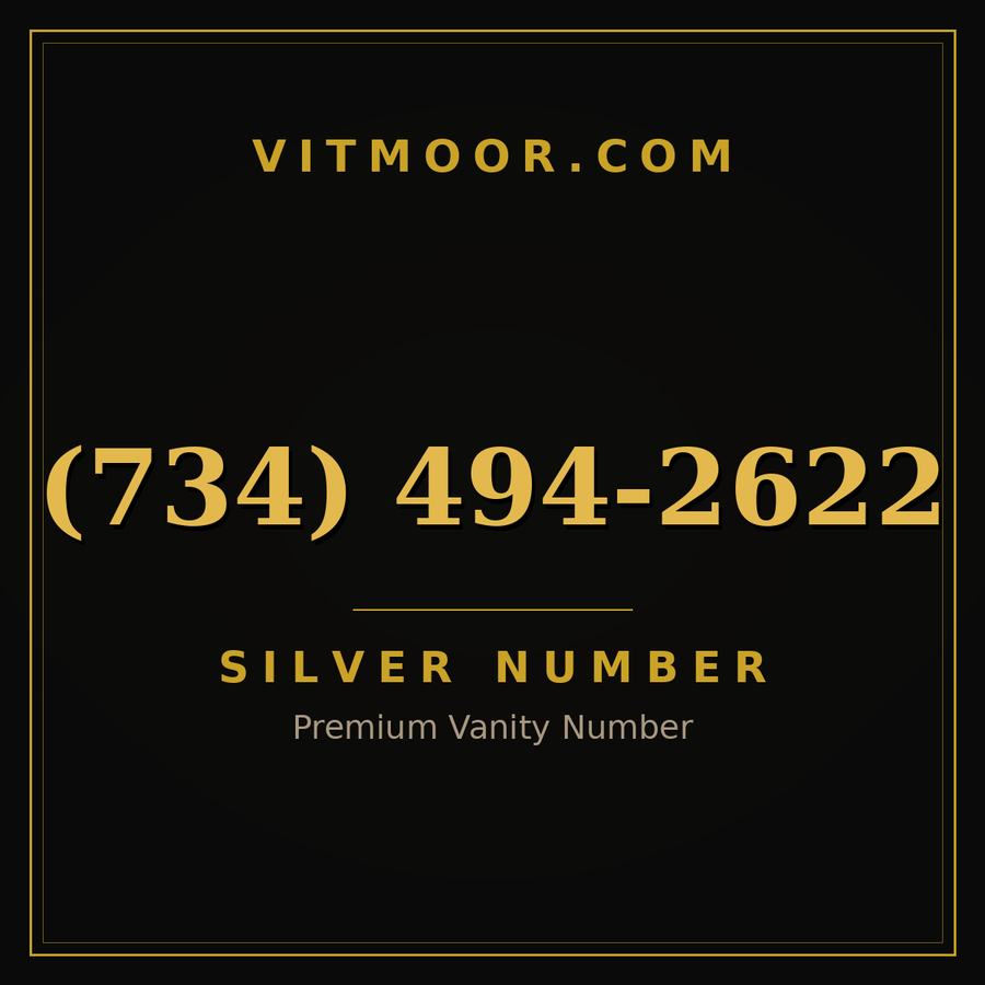 VITMOOR Silver premium number (734) 494-2622