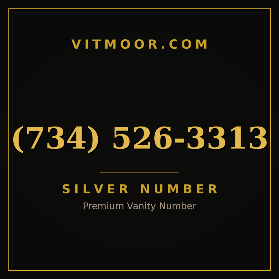 VITMOOR Silver premium number (734) 526-3313
