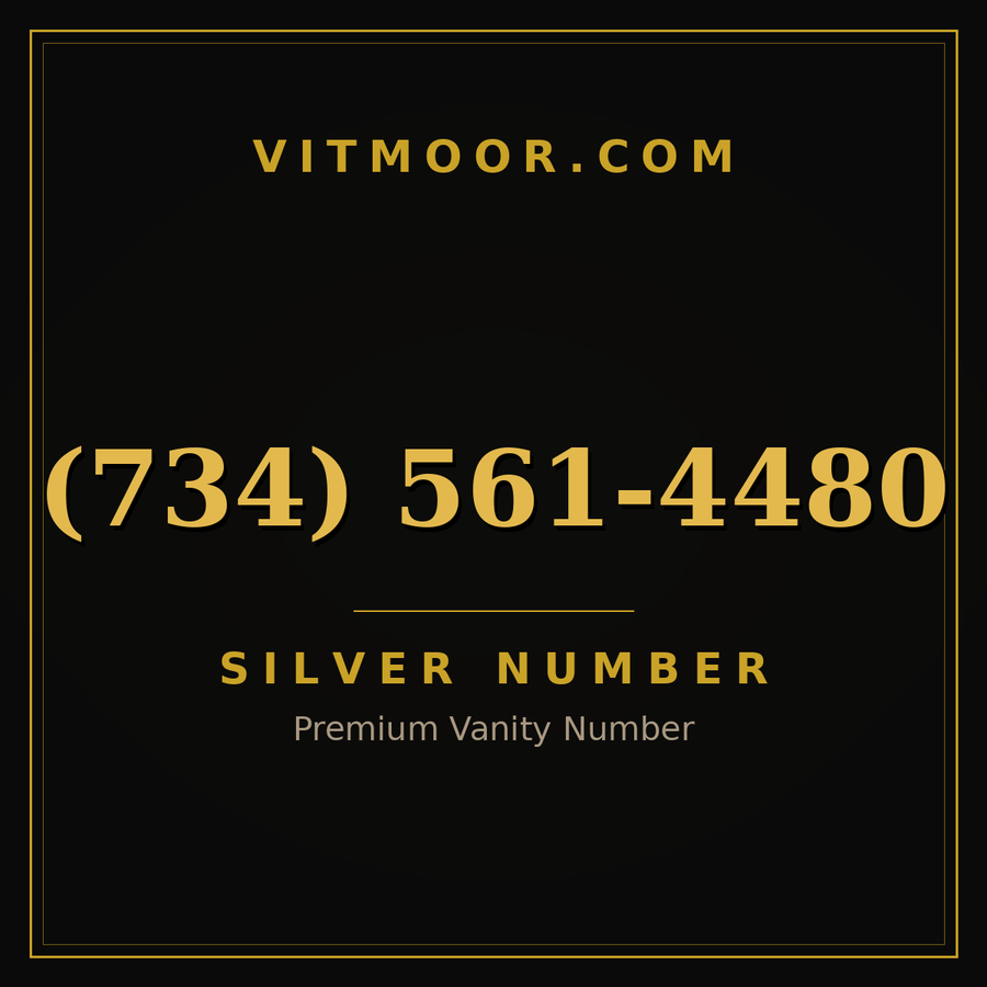 VITMOOR Silver premium number (734) 561-4480