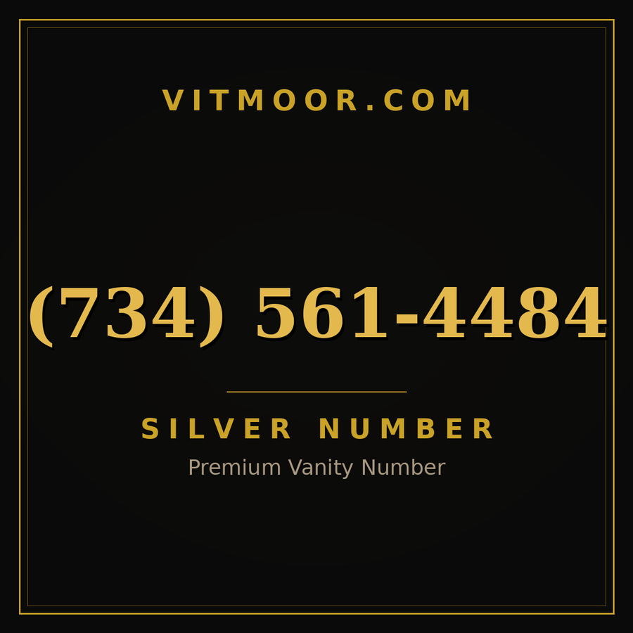 VITMOOR Silver premium number (734) 561-4484