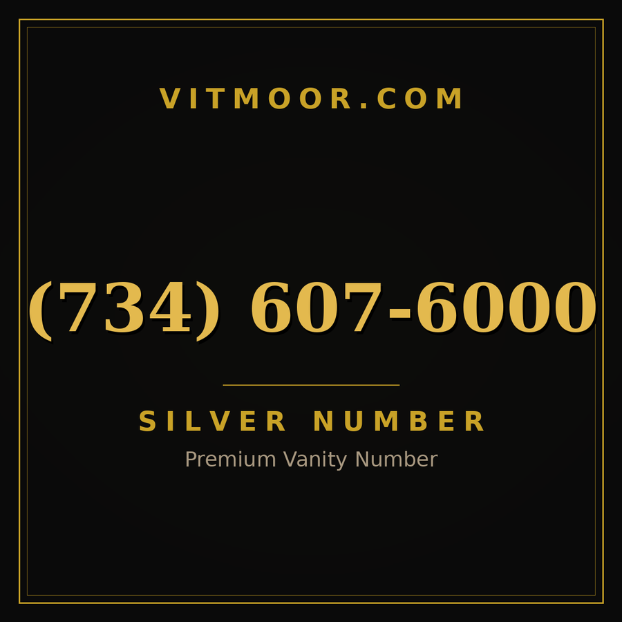 VITMOOR Silver premium number (734) 607-6000