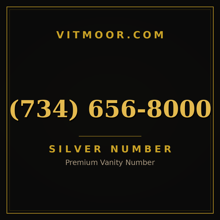 VITMOOR Silver premium number (734) 656-8000