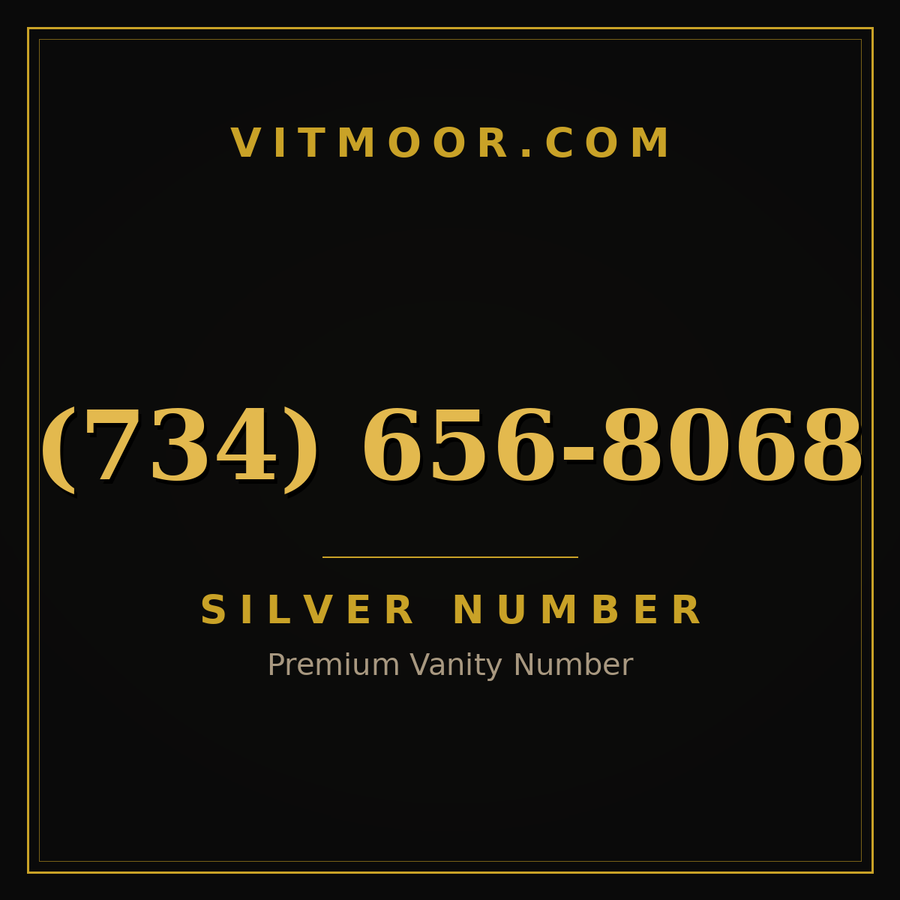 VITMOOR Silver premium number (734) 656-8068