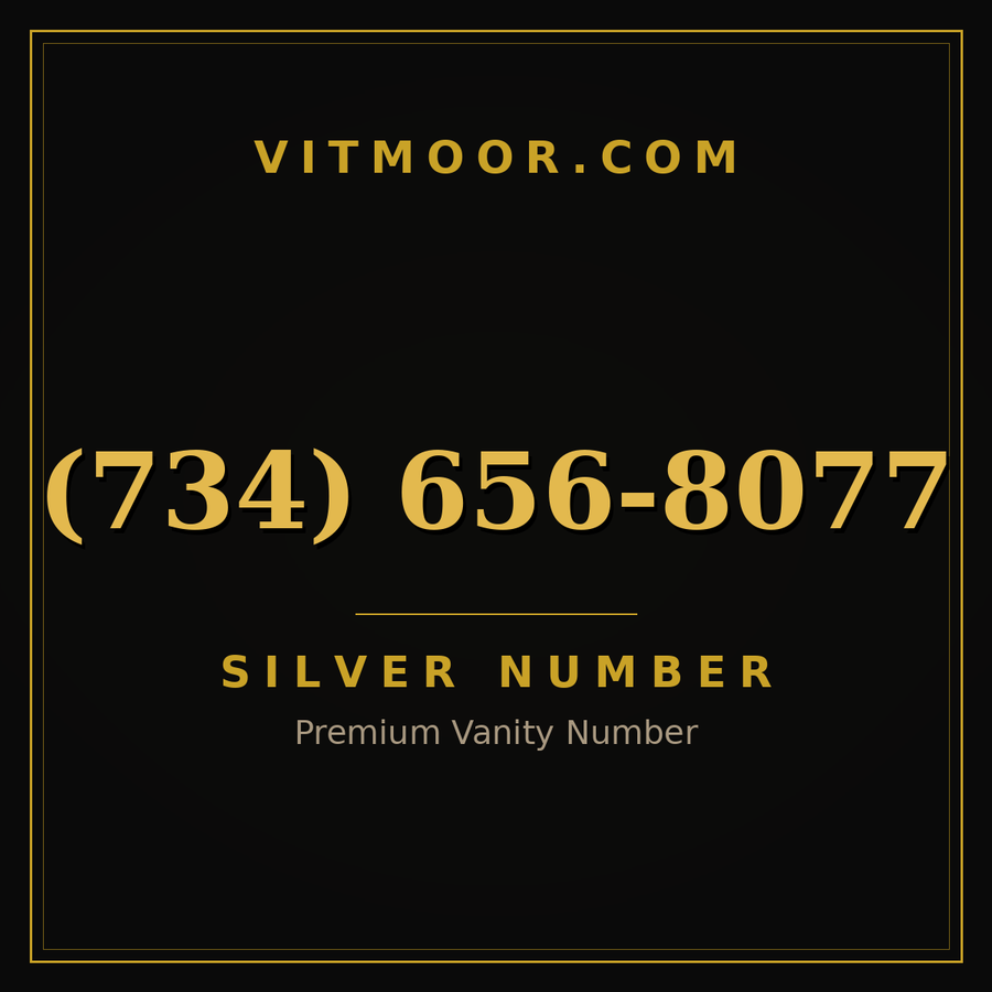 VITMOOR Silver premium number (734) 656-8077