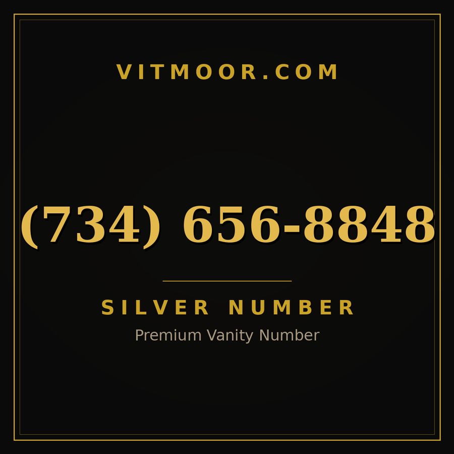 VITMOOR Silver premium number (734) 656-8848