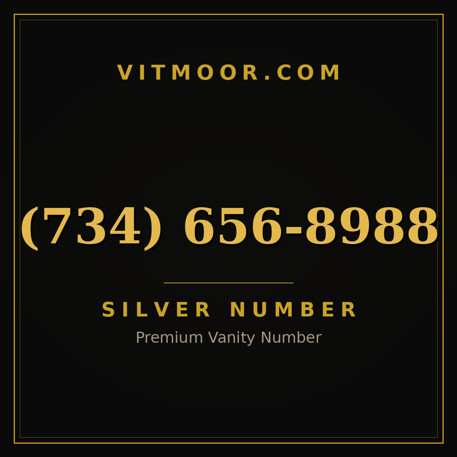 VITMOOR Silver premium number (734) 656-8988