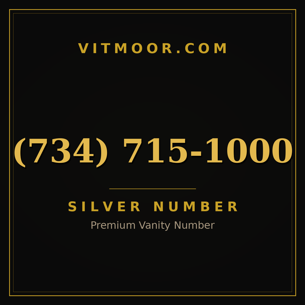 734 715-1000