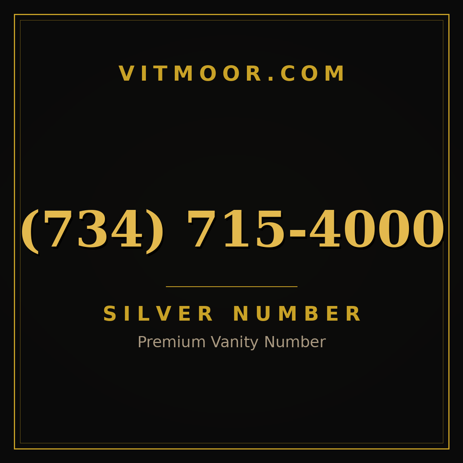 VITMOOR Silver premium number (734) 715-4000