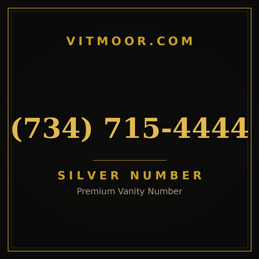 VITMOOR Silver premium number (734) 715-4444