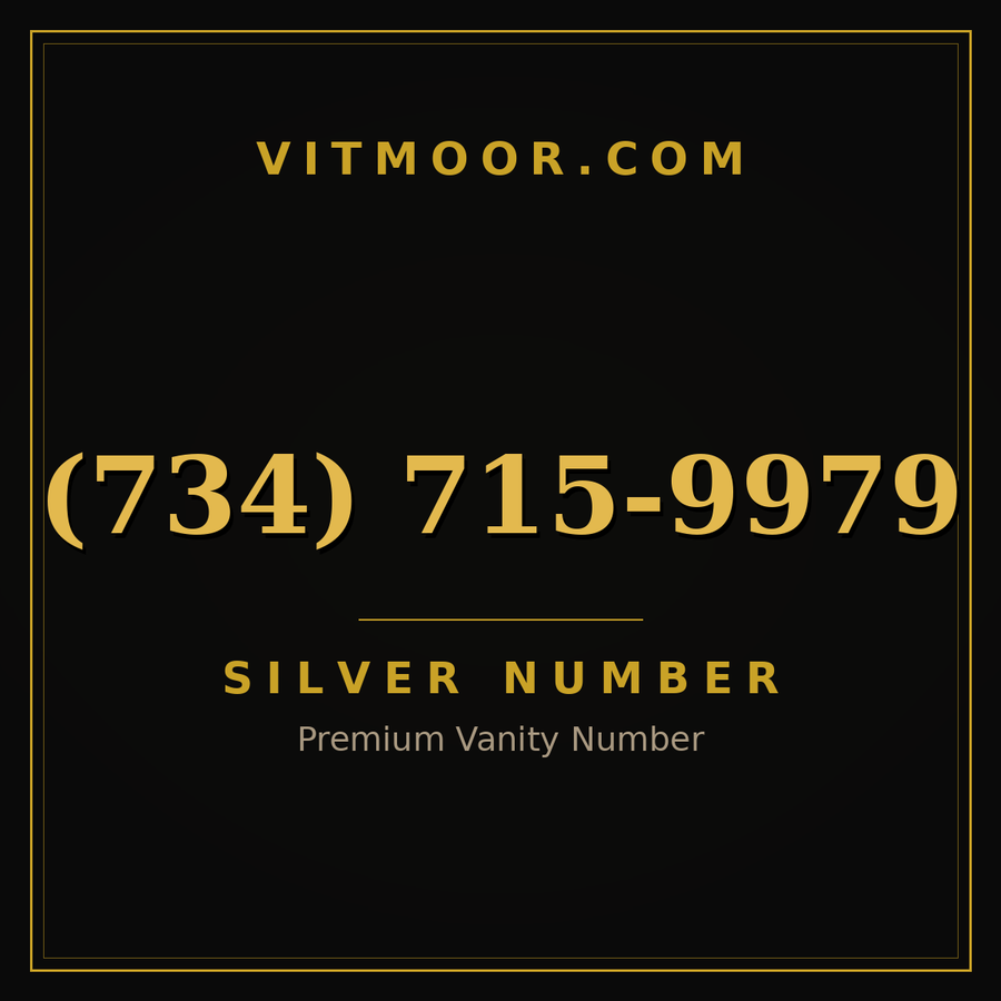 VITMOOR Silver premium number (734) 715-9979