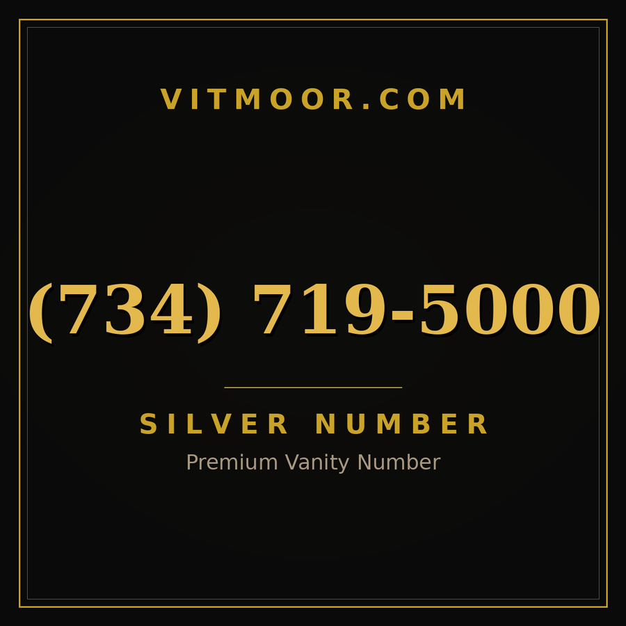 VITMOOR Silver premium number (734) 719-5000