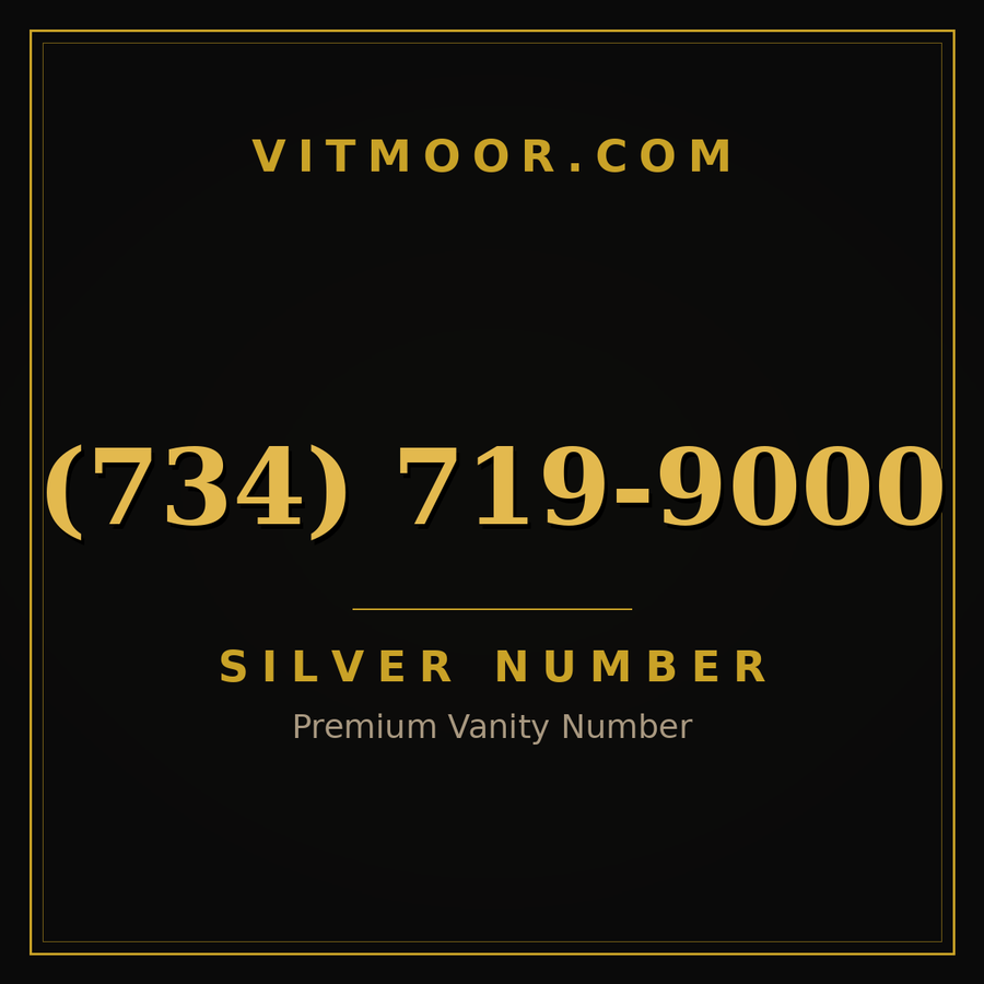 VITMOOR Silver premium number (734) 719-9000