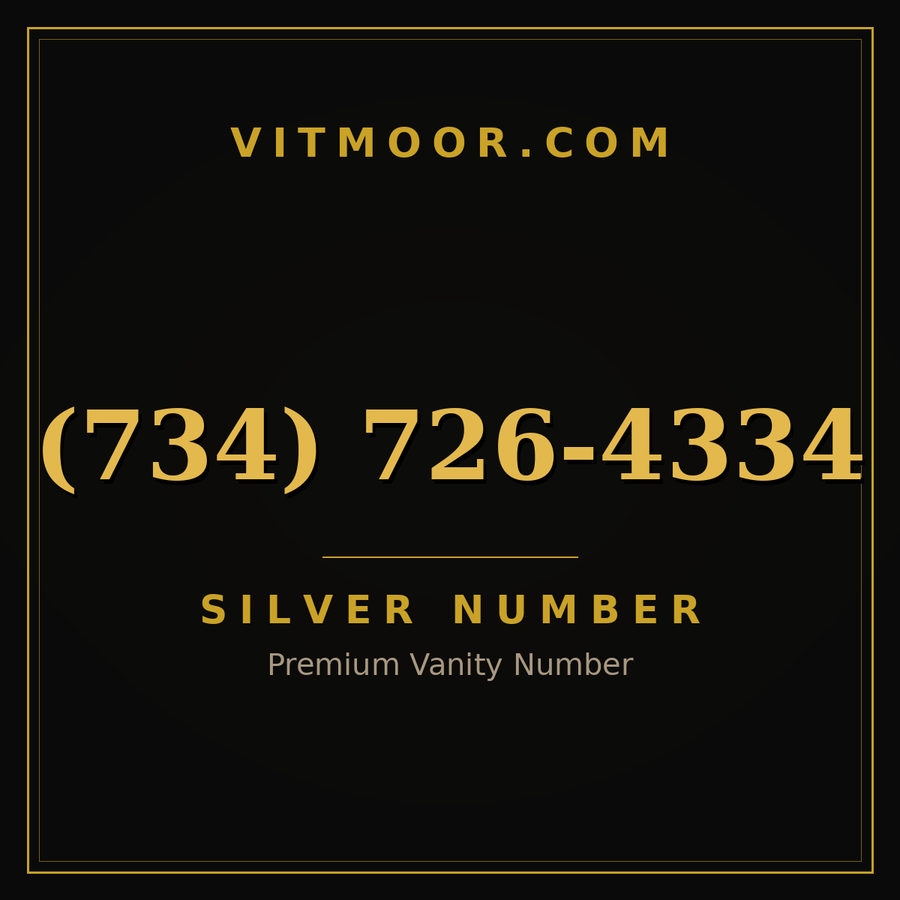 VITMOOR Silver premium number (734) 726-4334