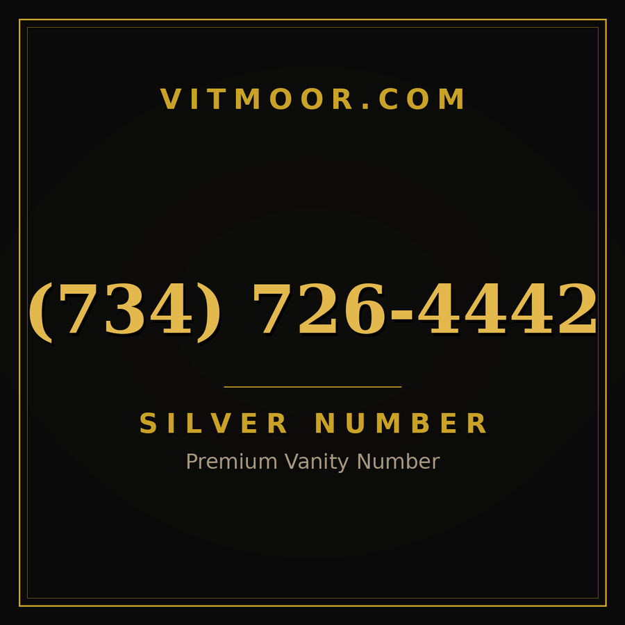 VITMOOR Silver premium number (734) 726-4442