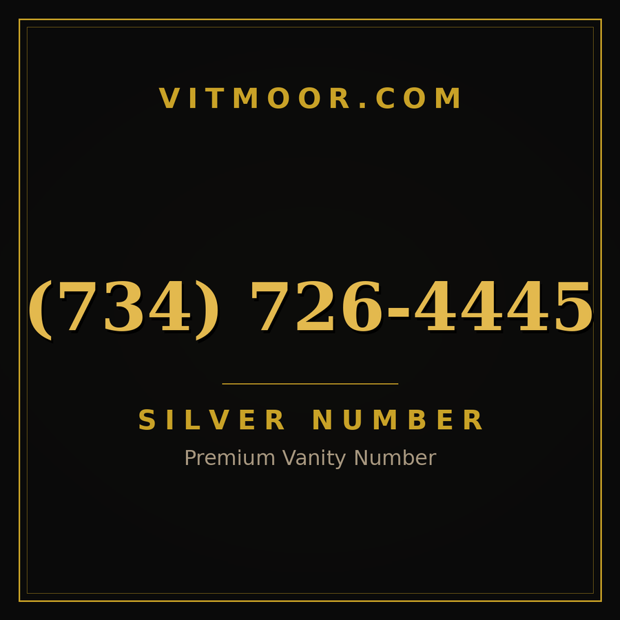 VITMOOR Silver premium number (734) 726-4445