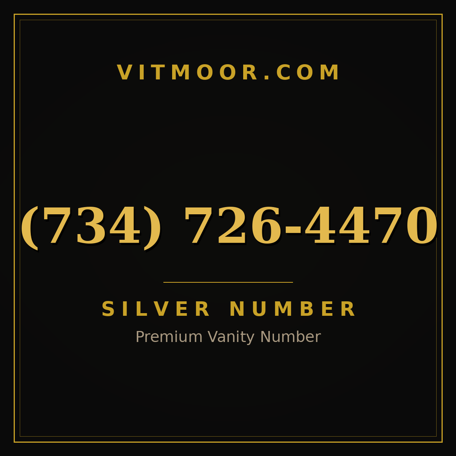 VITMOOR Silver premium number (734) 726-4470