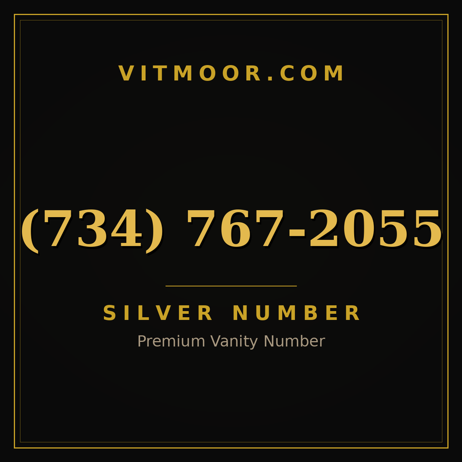 VITMOOR Silver premium number (734) 767-2055
