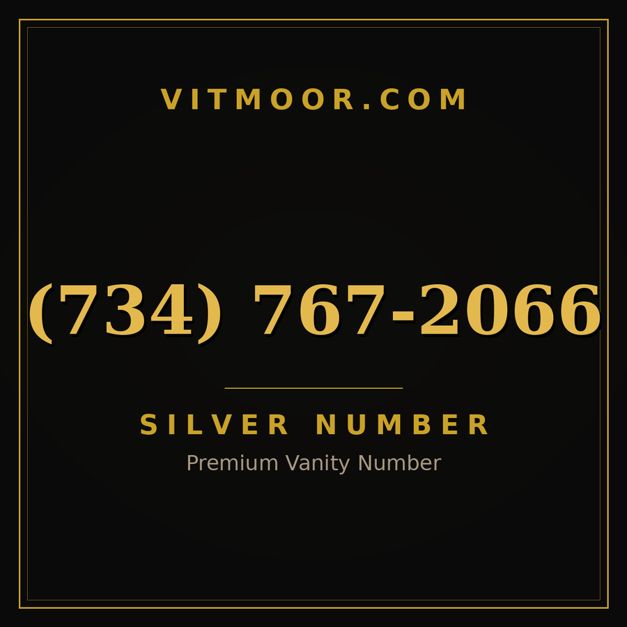 VITMOOR Silver premium number (734) 767-2066