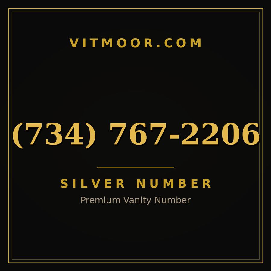 VITMOOR Silver premium number (734) 767-2206
