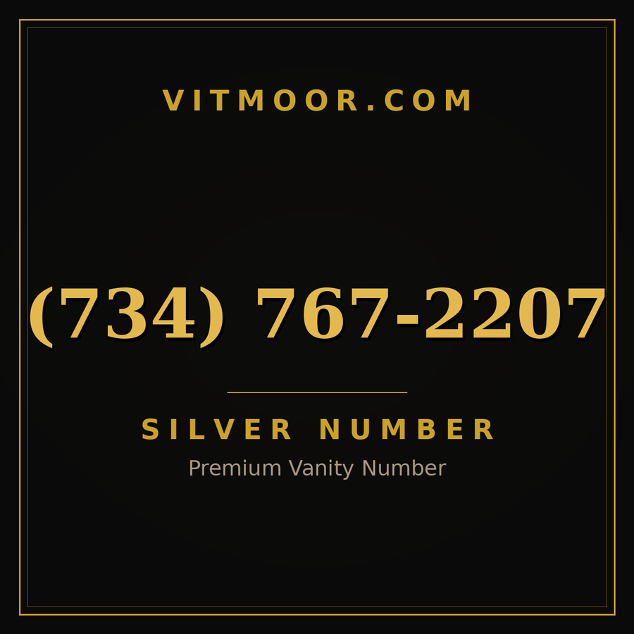 VITMOOR Silver premium number (734) 767-2207