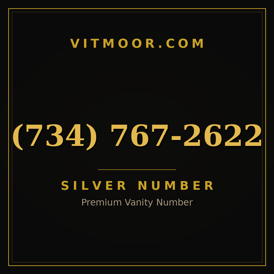 VITMOOR Silver premium number (734) 767-2622