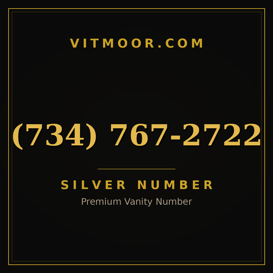 VITMOOR Silver premium number (734) 767-2722