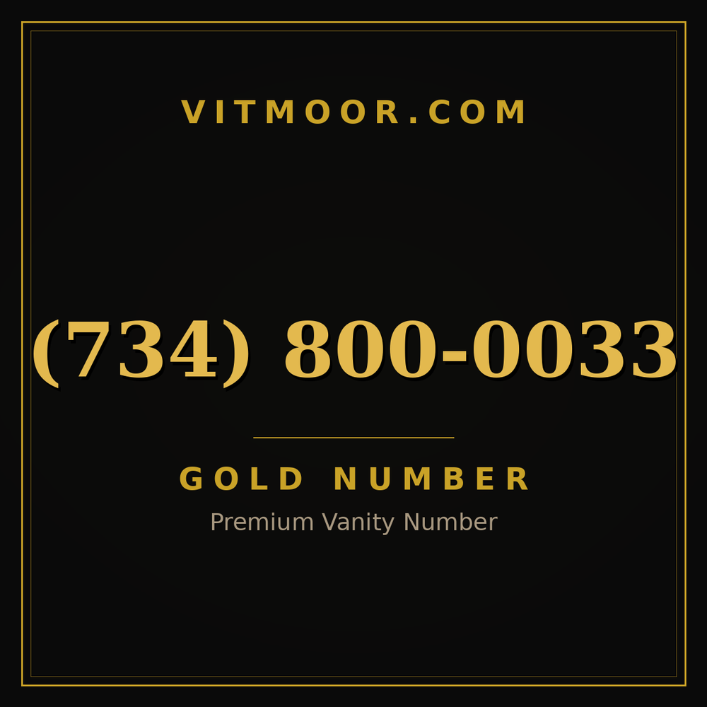 734 800-0033