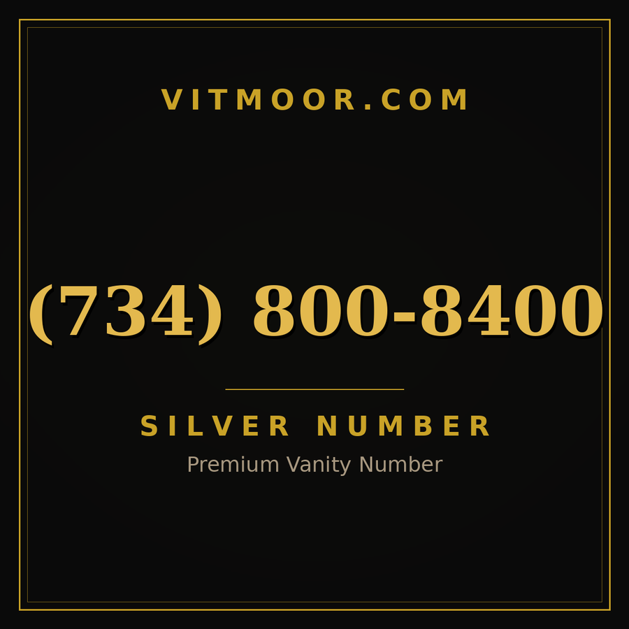 VITMOOR Silver premium number (734) 800-8400