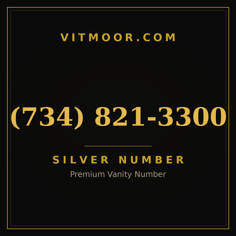 VITMOOR Silver premium number (734) 821-3300