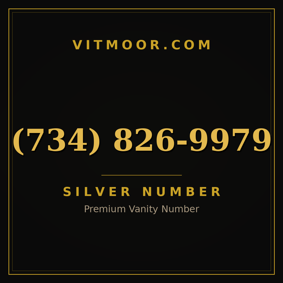VITMOOR Silver premium number (734) 826-9979