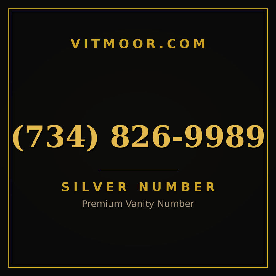VITMOOR Silver premium number (734) 826-9989