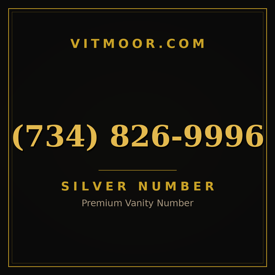 VITMOOR Silver premium number (734) 826-9996