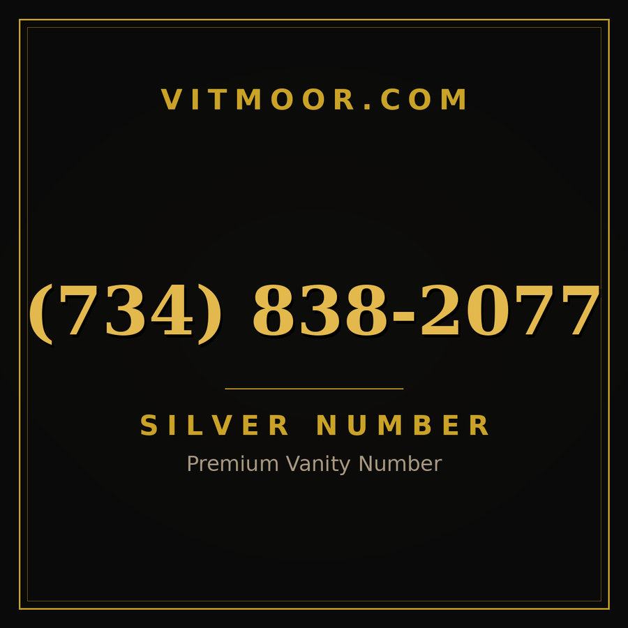 VITMOOR Silver premium number (734) 838-2077
