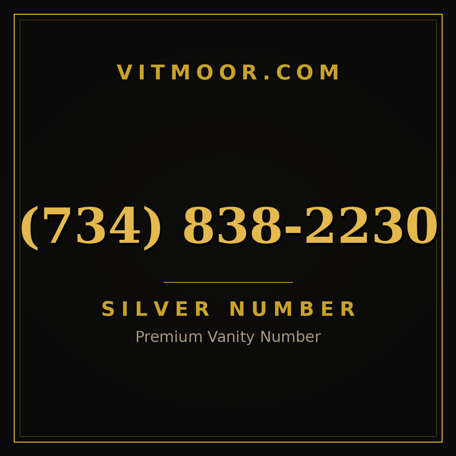 VITMOOR Silver premium number (734) 838-2230