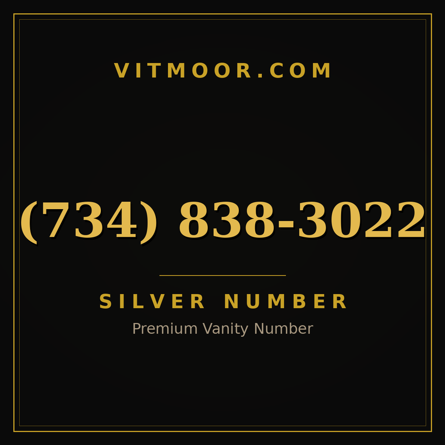 VITMOOR Silver premium number (734) 838-3022