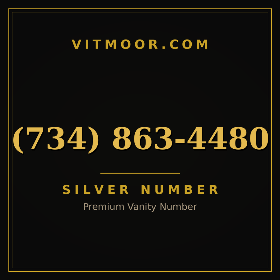 VITMOOR Silver premium number (734) 863-4480