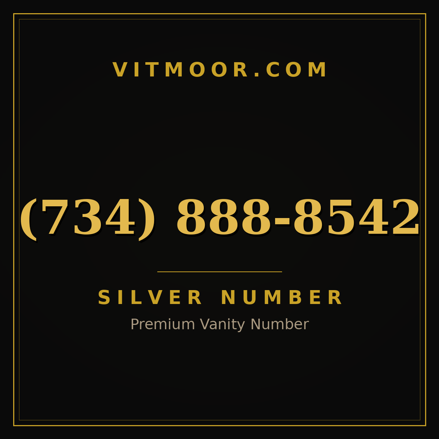 VITMOOR Silver premium number (734) 888-8542
