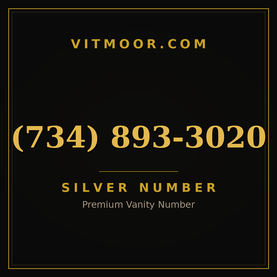 VITMOOR Silver premium number (734) 893-3020