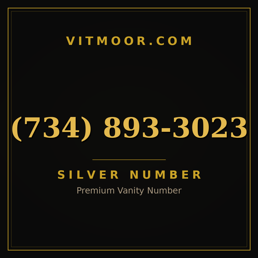 VITMOOR Silver premium number (734) 893-3023