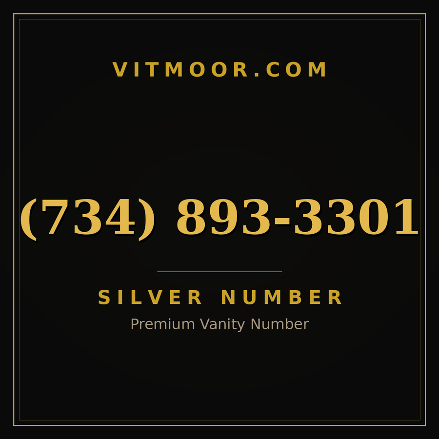 VITMOOR Silver premium number (734) 893-3301