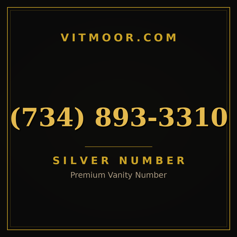 VITMOOR Silver premium number (734) 893-3310