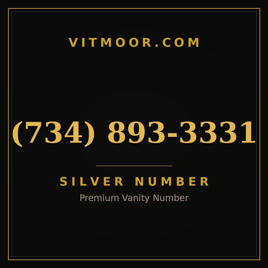VITMOOR Silver premium number (734) 893-3331